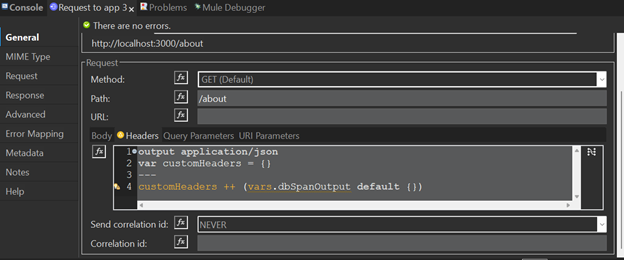 Run configurations